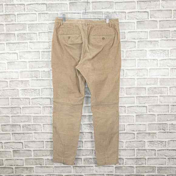 Anthony Thomas Melillo ATM ankle Zip Corduroy Pants in Beige Size 32 - Picture 3 of 7